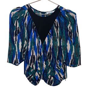 NEW Maria Cher Noia Abstract Silk Blouse Medium